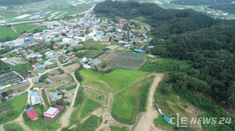 충남형 농촌리브투게더 공모사업에 최종 선정된 공주시 신풍면 산정리. 공주시 제공