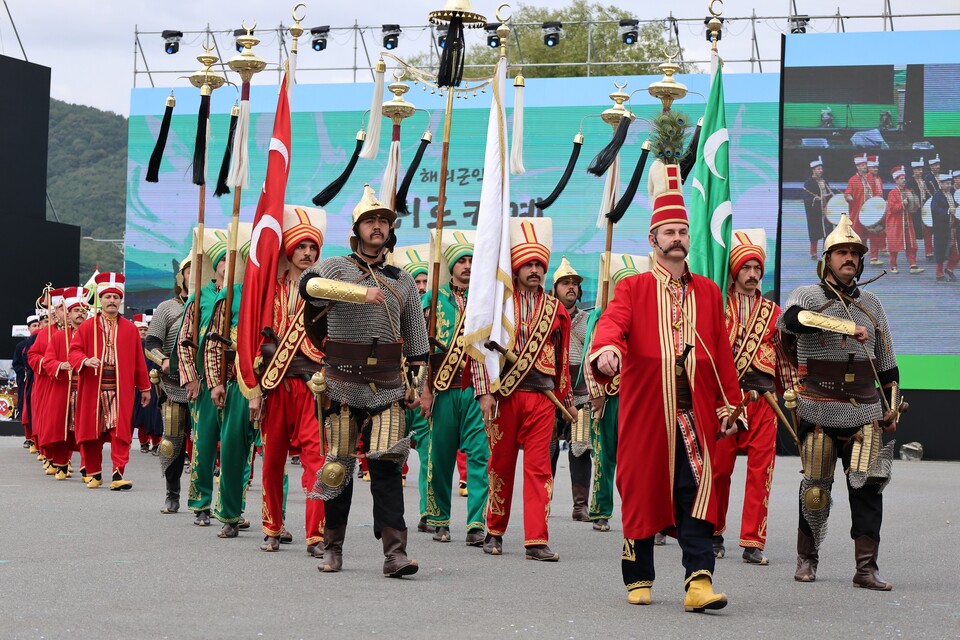 튀르키예 군악대 모습. 계룡시 제공.