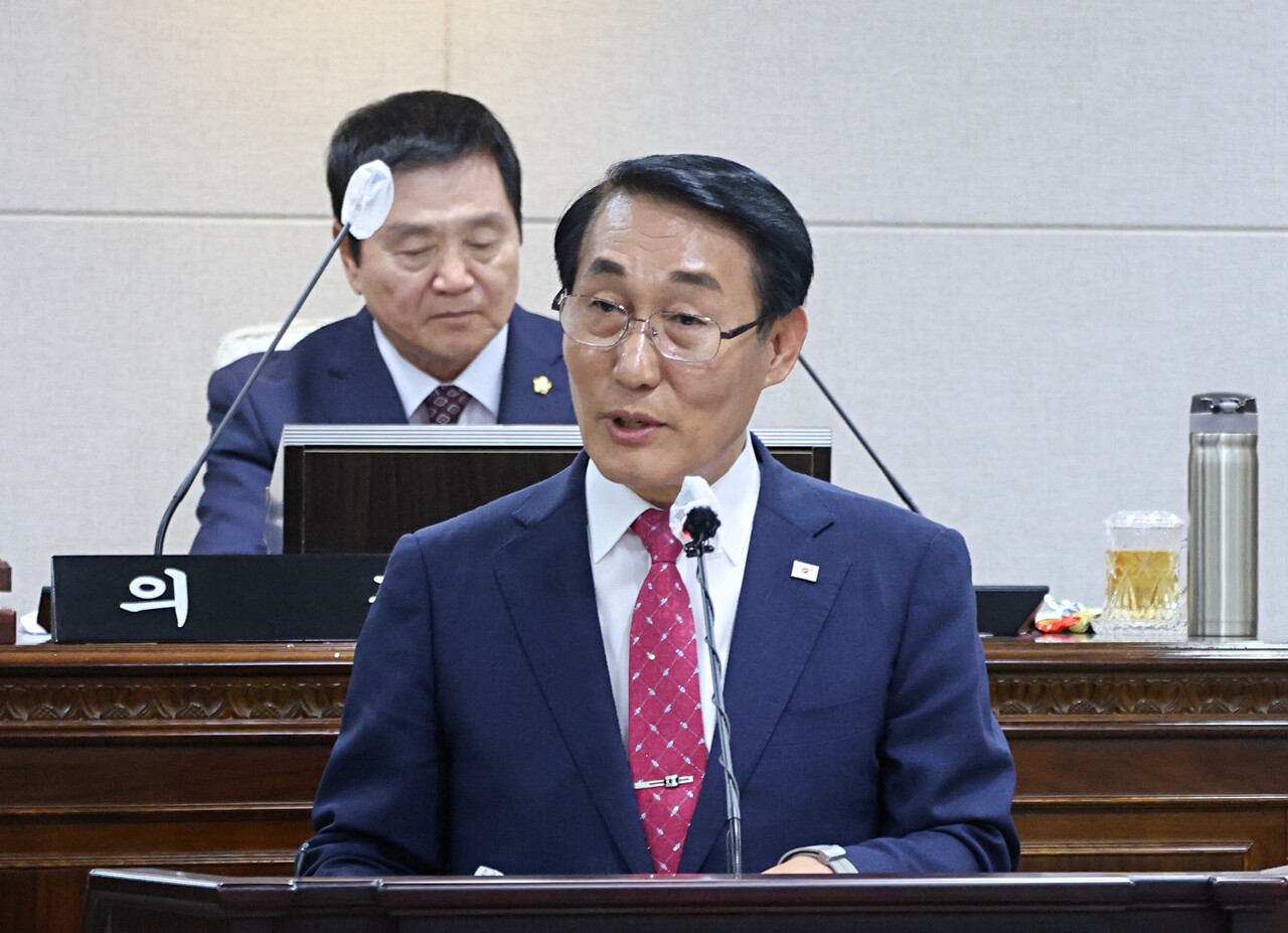 이용록 홍성군수가 2026년도에 내포신도시에 들어설 명지병원 내에 '소아응급의료체계'가 구축돼야 한다고 강조했다. 홍성군 제공.