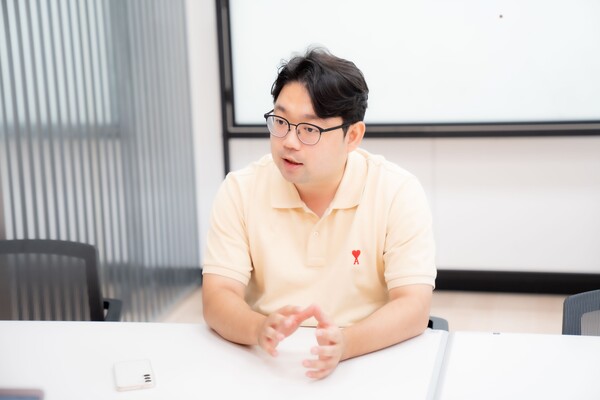 ‘도전! K-스타트업 2023’ 왕중왕전 창업리그에서 대상을 수상한 알데바 김진오 대표.