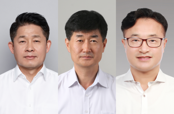 (좌측부터) 한국타이어앤테크놀로지 이수일 부회장, 김현철 부사장, 김학주 부사장.