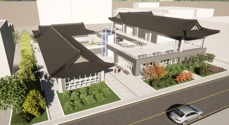 홍주읍성 양반마을 조감도. 다양한 유교, 전통문화 체험 시설 등이 들어설 예정이다. 특히 홍주 무형문화재인 지승제조와 홍성댕댕이장 등이 체험 프로그램으로 적극 활용될 예정이다. 홍성군 제공. 