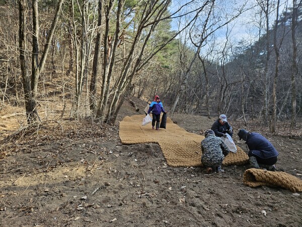 KT&G가 지난 1월 국립생태원과 함께 경북 영양군에 위치한 ‘장구메기 습지’의 보존 공사를 완료했다. 사진은 경북 영양군에 위치한 ‘장구메기 습지’ 복원 현장 모습