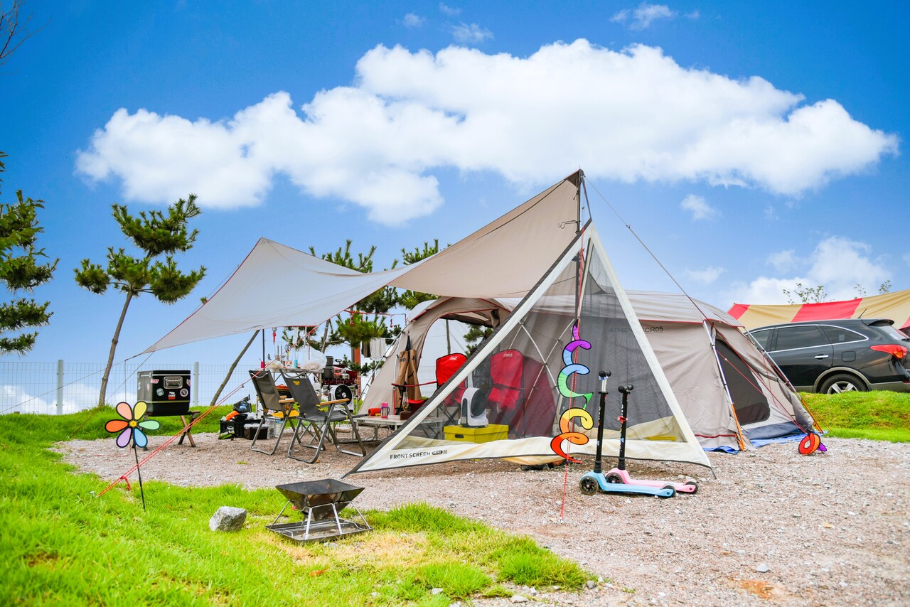 삽교호 캠핑장. 당진시 제공.