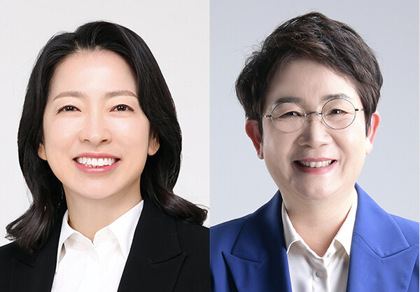 제22대 총선에서 대전에서는 처음으로 여성 국회의원이 탄생했다. 황정아 당선인(왼쪽)과 박정현 당선인(오른쪽)이 주인공이다.