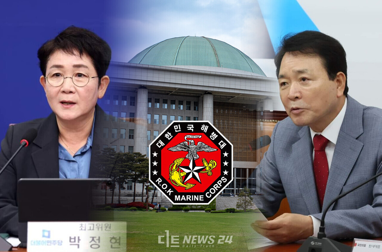 충청권 여야 주요 당직자들이 오는 28일 채 상병 특검법 국회 재표결을 앞두고 여론전을 벌이고 있다. 야당이 ‘VIP 격노설’을 꺼내들며 공세에 나서자, 여당은 국정 혼란을 부추기는 ‘정치 공세’라고 맞받아쳤다. ⓒ황재돈 기자.