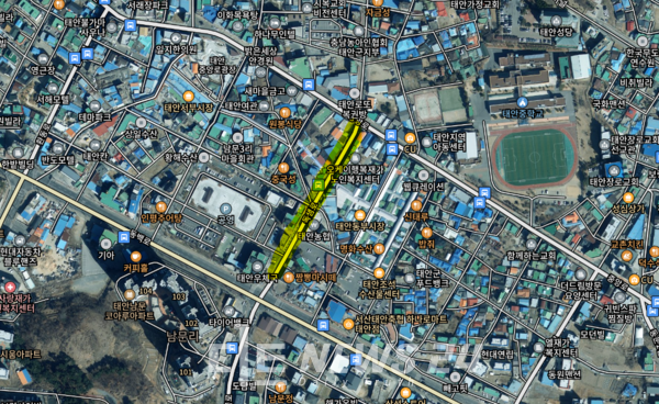 35년 만에 태안 5일장이 다시 서는 걷고싶은거리. 사진=카카오맵