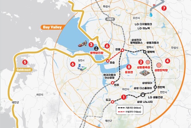 베이밸리 메가시티 구상도. 충남도 제공.