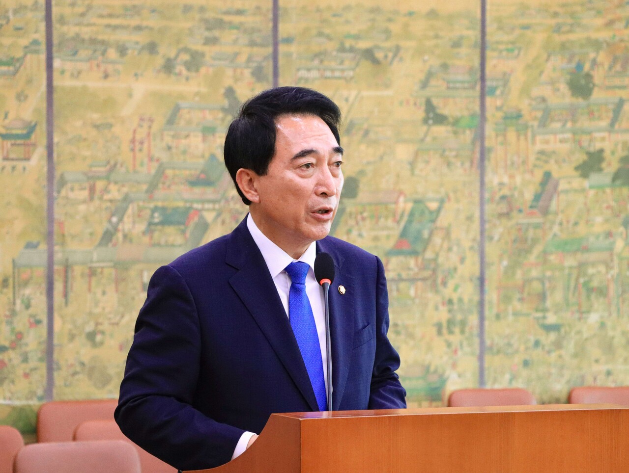 박수현 더불어민주당 공주·부여·청양 국회의원이 첫 대표발의한 ‘일본 사도광산 세계유산 등재 추진 철회’ 결의안이 18일 국회를 통과, 당론으로 채택됐다. 박 의원실 제공. 