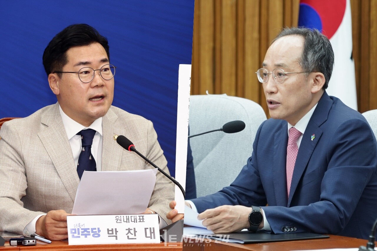 여야가 22대 국회 전반기 원구성을 두고 여전히 공전하고 있다. 국민의힘이 쟁점 상임위를 1년씩 번갈아가며 맡자고 제안하자, 더불어민주당은 1년간 대통령 재의요구권(거부권) 행사를 안할 경우 검토하겠다고 응수했다. ⓒ황재돈 기자.