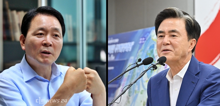 김태흠 충남지사(왼쪽)와 성일종 의원(서산 태안)