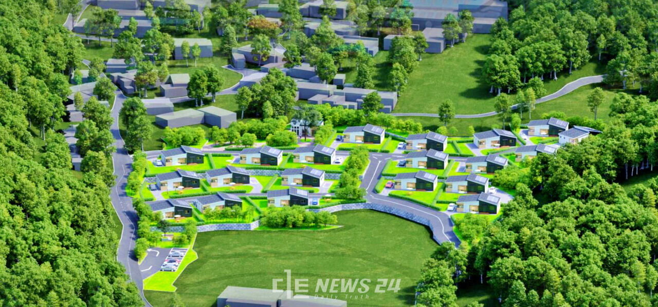 태안군이 몽산포해수욕장으로 세상에 알려진 남면 몽산포리 일대에 공공임대주택단지 조성을 추진한다.  조감도. 사진 태안군청