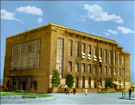 시뮬레이션을 통해 복원한 옛 대전부청사 외관 모습. 대전시 제공.