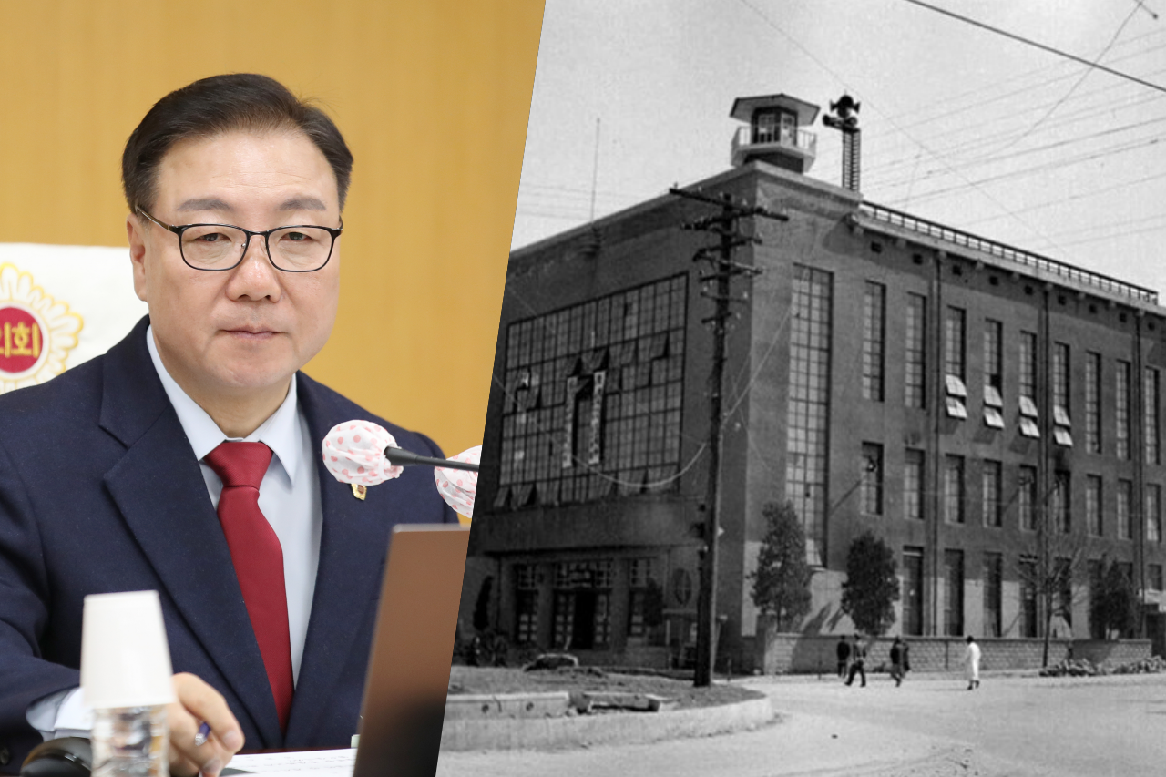 이병철 대전시의원이 18일 제280회 임시회 문화예술관광국 소관 업무보고에서 옛 대전부청사(오른쪽) 활용에 시민의견 수렴을 당부했다. 자료사진.  