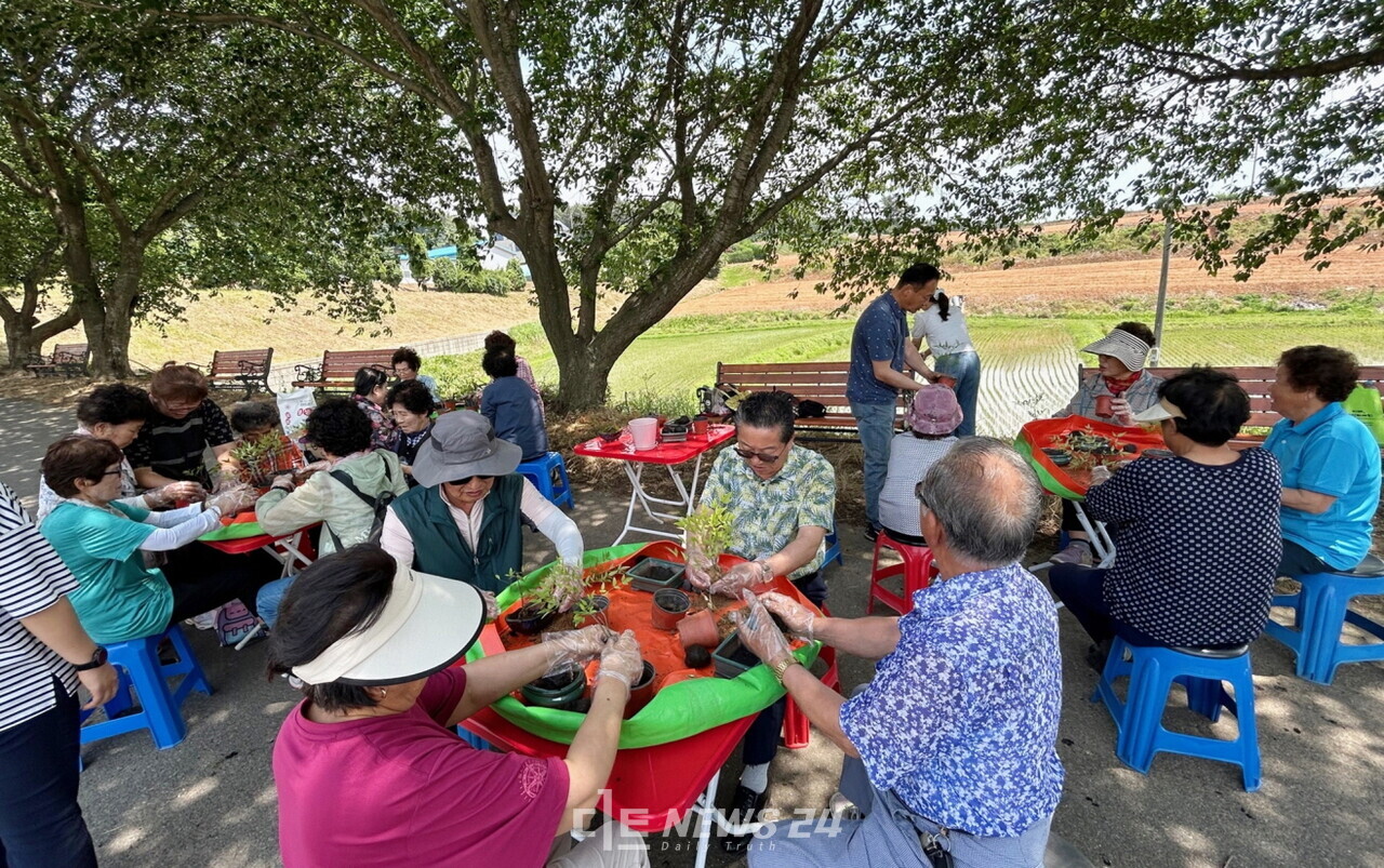 최근 인구 고령화에 따른 치매 발병이 사회적 문제로 대두되고 있는 가운데, 태안군이 농업자원을 치매 치유와 연계시킨 특별한 프로그램을 마련해 주목받고 있다. 사진 태안군