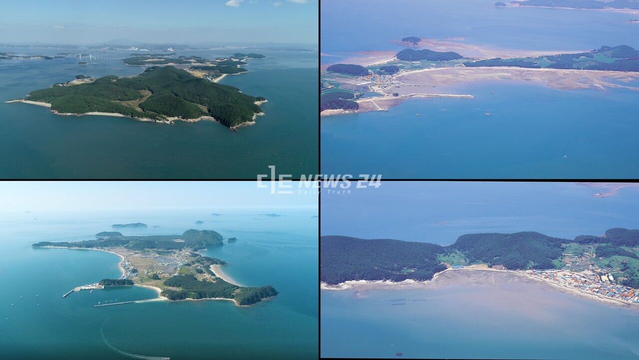 섬의 가치와 중요성을 널리 알리고, 보령의 아름다운 섬을 홍보하기 위한 ‘제5회 섬의 날’ 행사가 8일부터 11일까지 3박 4일간 대천해수욕장 일원에서 펼쳐진다. 위 왼쪽부터 시계방향으로 원산도-장고도-고대도-삽시도. 보령시