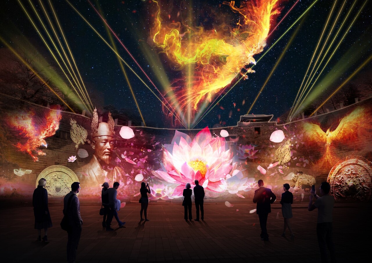 ‘2024 국가유산 미디어아트 공주 공산성’이 오는 13일부터 10월 10일까지 공산성 일원에서 열린다. 공주시 제공. 