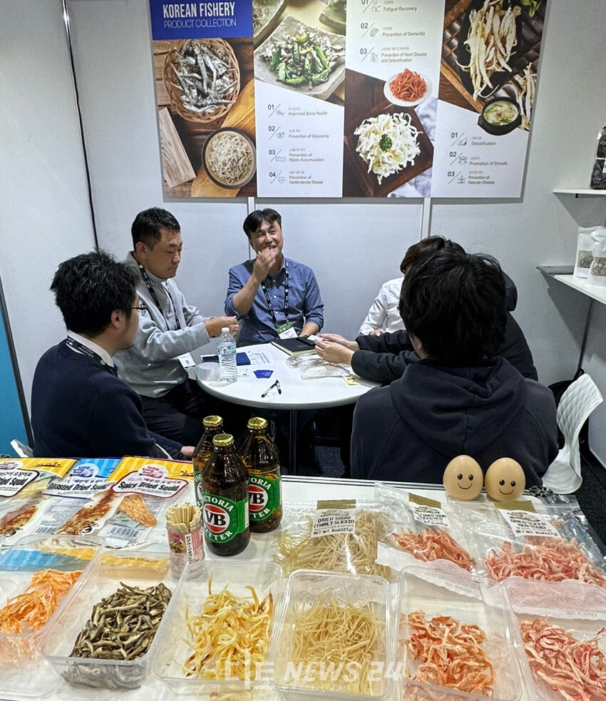 충남도는 지난 2일부터 5일까지 호주 멜버른에서 개최된 호주국제식품박람회(Fine Food Australia 2024)에서 90건, 1565만 달러 규모의 수출상담 성과를 거뒀다고 12일 밝혔다. 박람회장. 충남도