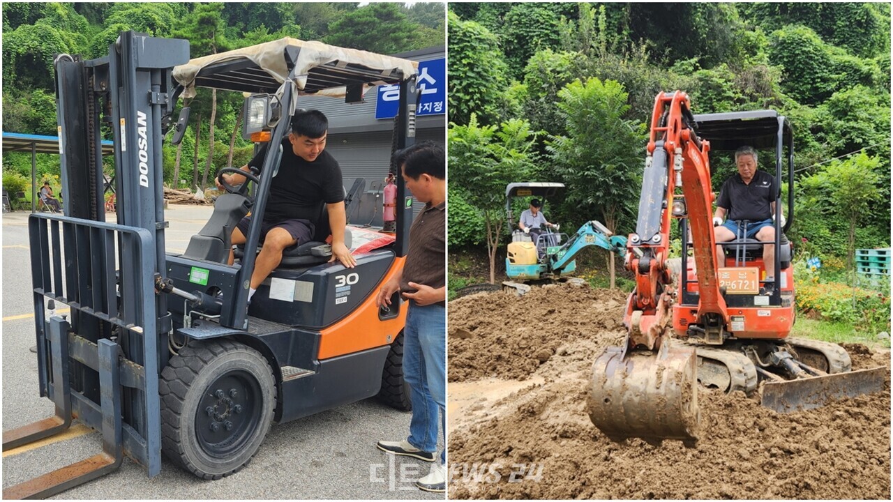 태안군이 귀농·귀촌인들의 순조로운 적응 및 역량 강화를 위한 지원책 마련에 나서 호응을 얻고 있다. 당진시의 한 중장비 운전학원에서 진행된 소형 건설기계 면허취득 과정 교육. 태안군