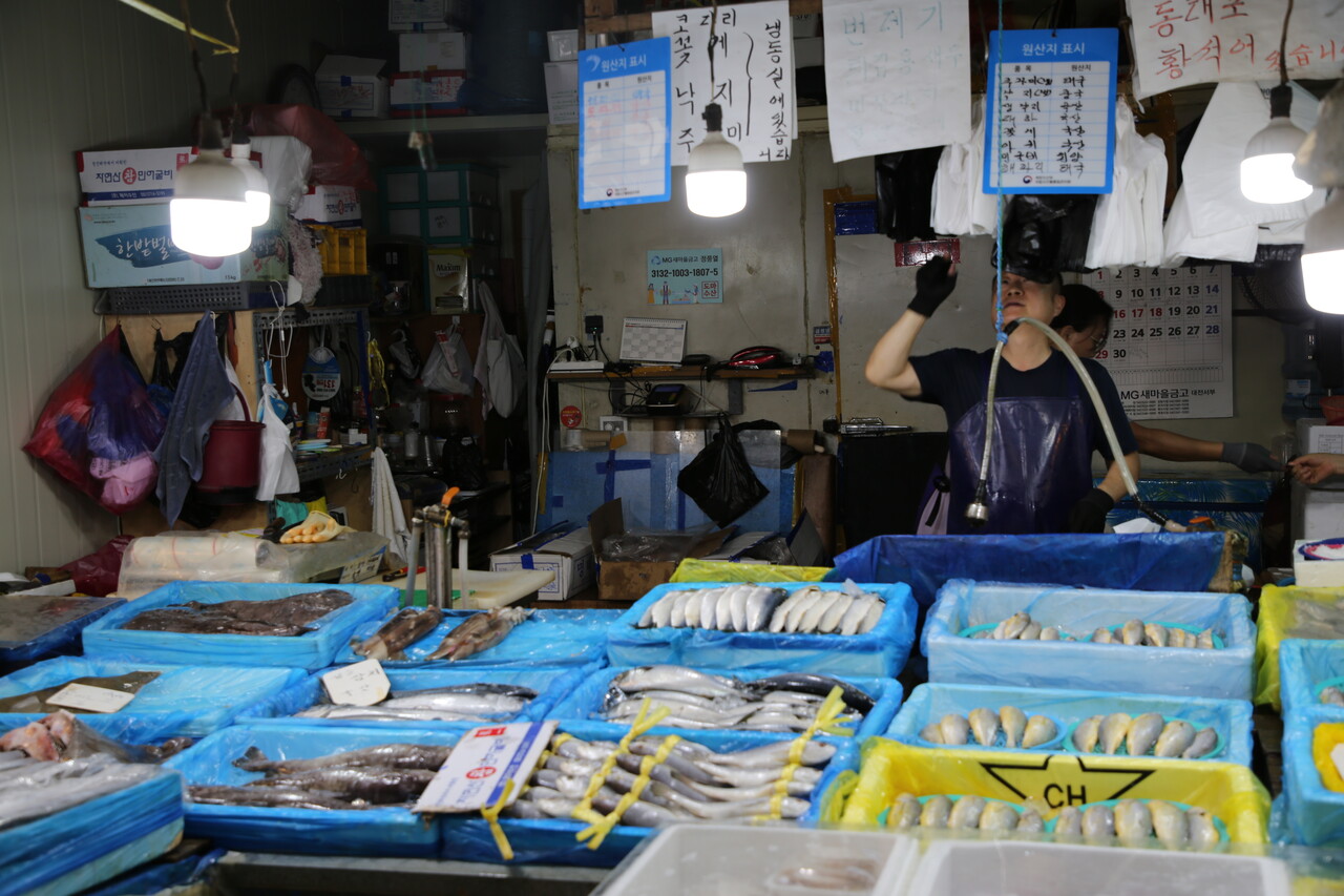 도마큰시장 도마수산 전경. 한지혜 기자.