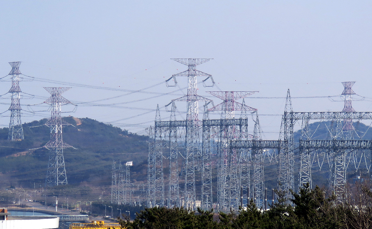 당진화력송전탑 모습. 자료사진. 