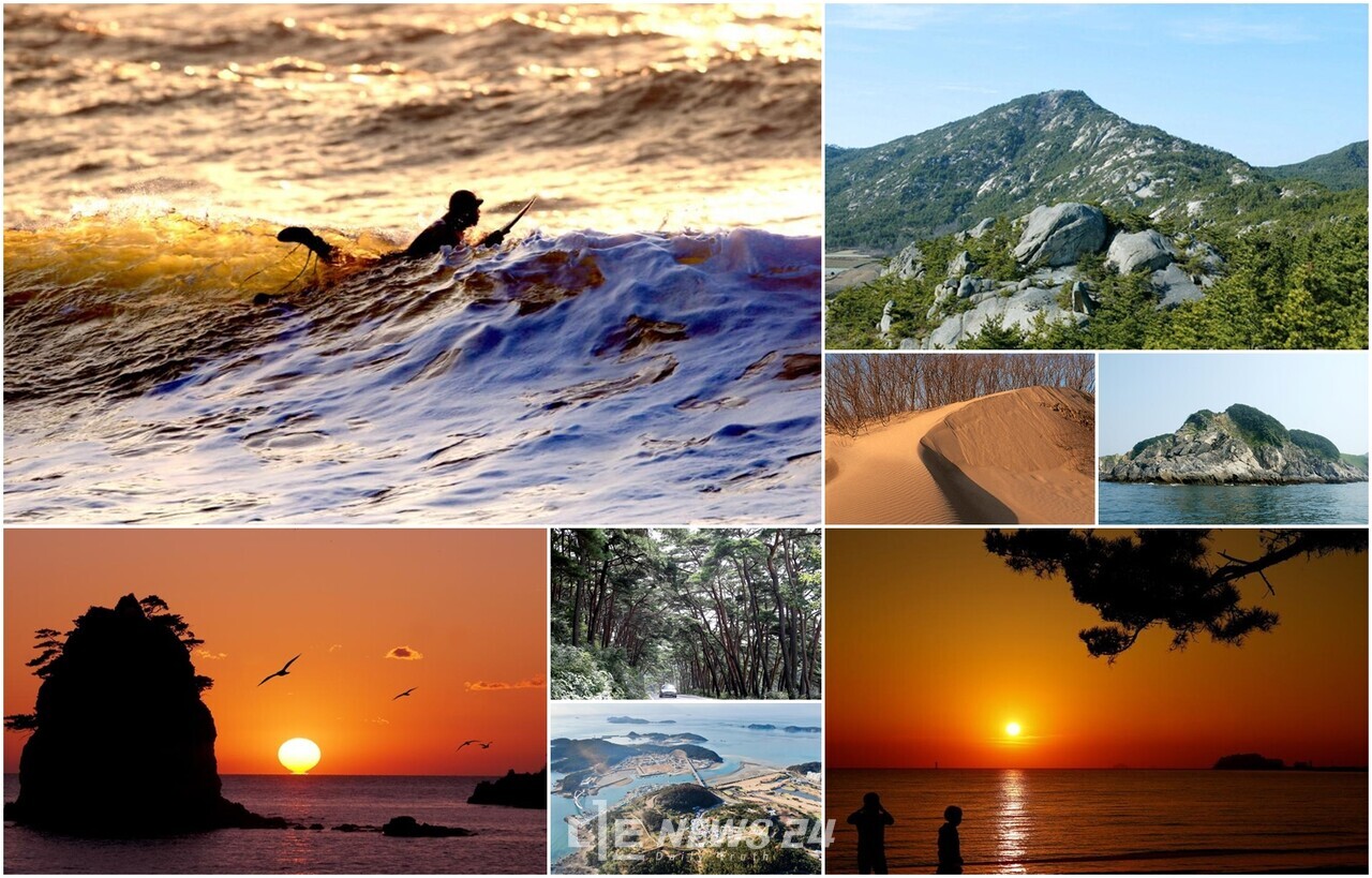 태안군이 2025년을 ‘태안 방문의 해’로 정하고 연간 방문객 목표치를 2000만 명으로 잡았다. 태안8경(백화산, 안흥진성. 안면송림. 만리포. 신두사구. 가의도. 몽산해변. 할미할아비바위). 태안군 누리집