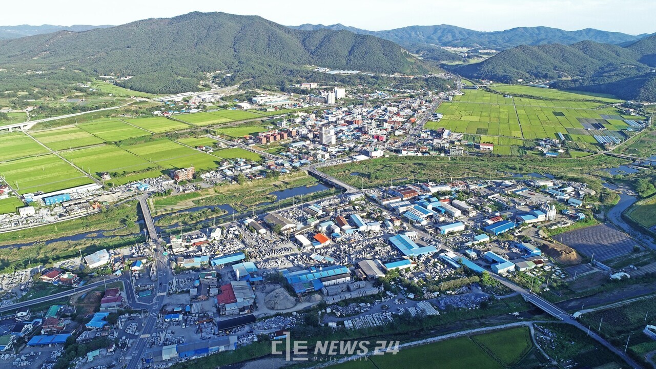 보령시 웅천읍에 2027년까지 도시가스가 공급된다. 웅천읍 전경. 보령시