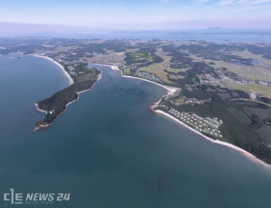 태안 안면도관광지 3.4지구 개발사업자 온더웨스트 컨소시엄이 추진 중인 안면도 관광지 개발 조감도.