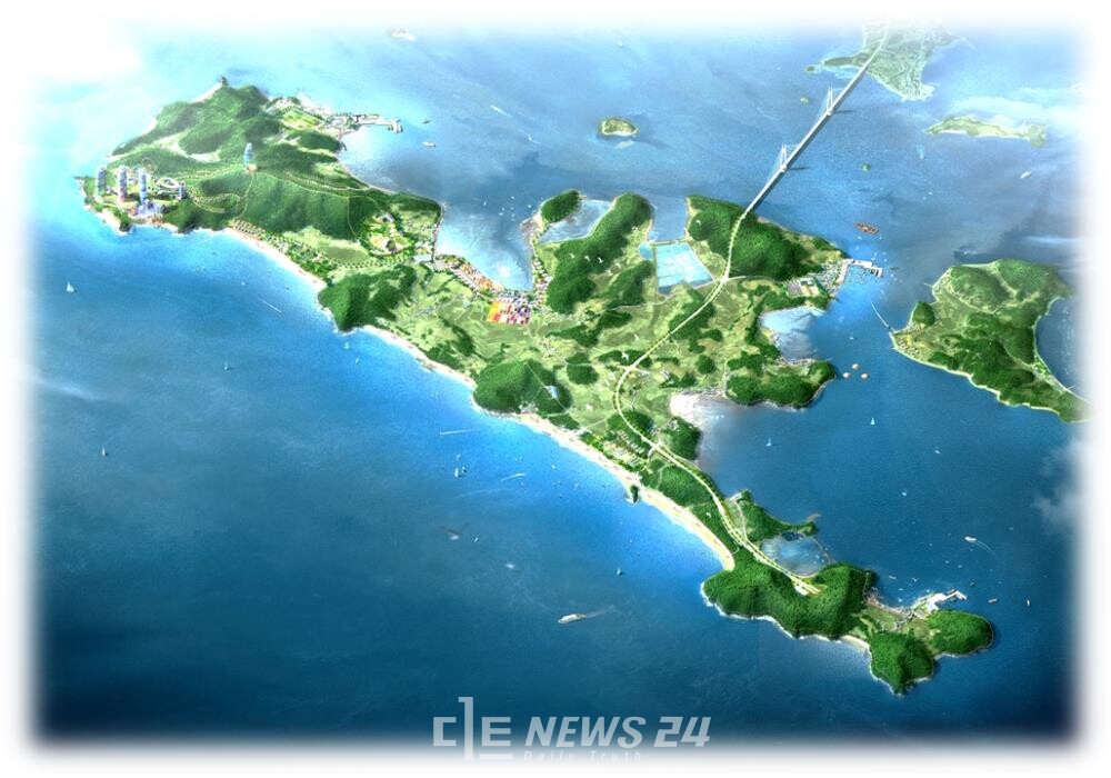 보령시가 추진중인 원산도 테마랜드 조성사업이 2024년 지역관광개발사업 우수사례에 선정됐다. 원산도 전경. 보령시