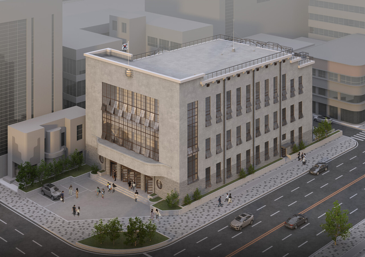 대전시 첫 시청사이자 옛 부청사 건물 복원 조감도. 대전시 제공.