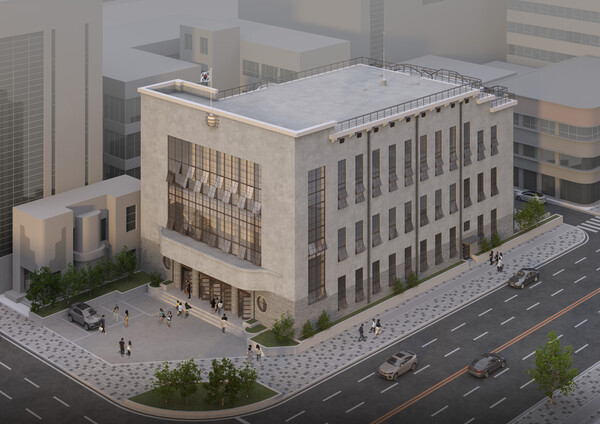 대전시 최초 시청사이자 옛 대전부청사 건물 외부 복원 조감도. 대전시 제공.