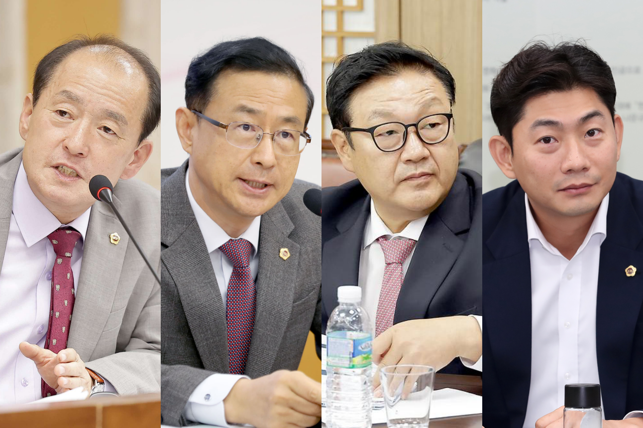 박종선, 민경배, 송인석, 이용기 대전시의원(왼쪽부터 차례대로). 대전시의회 제공.
