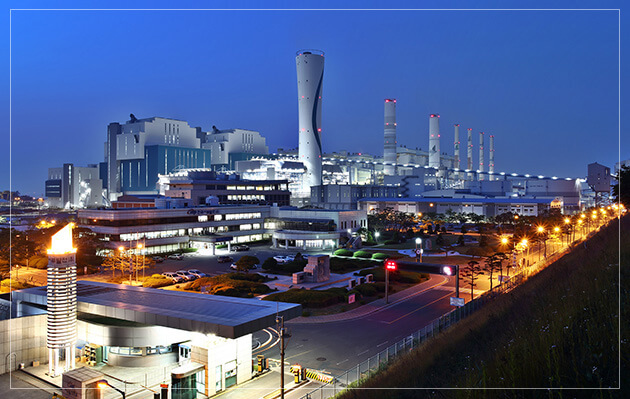 한국서부발전 태안발전본부 전경. 홈페이지 갈무리. 