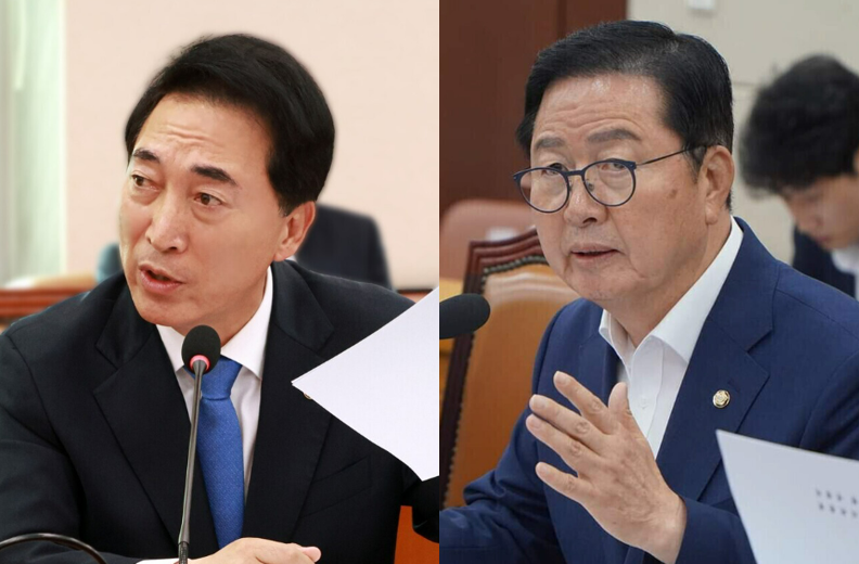 윤석열탄핵국회의웡연대 소속의 박수현, 장종태 의원