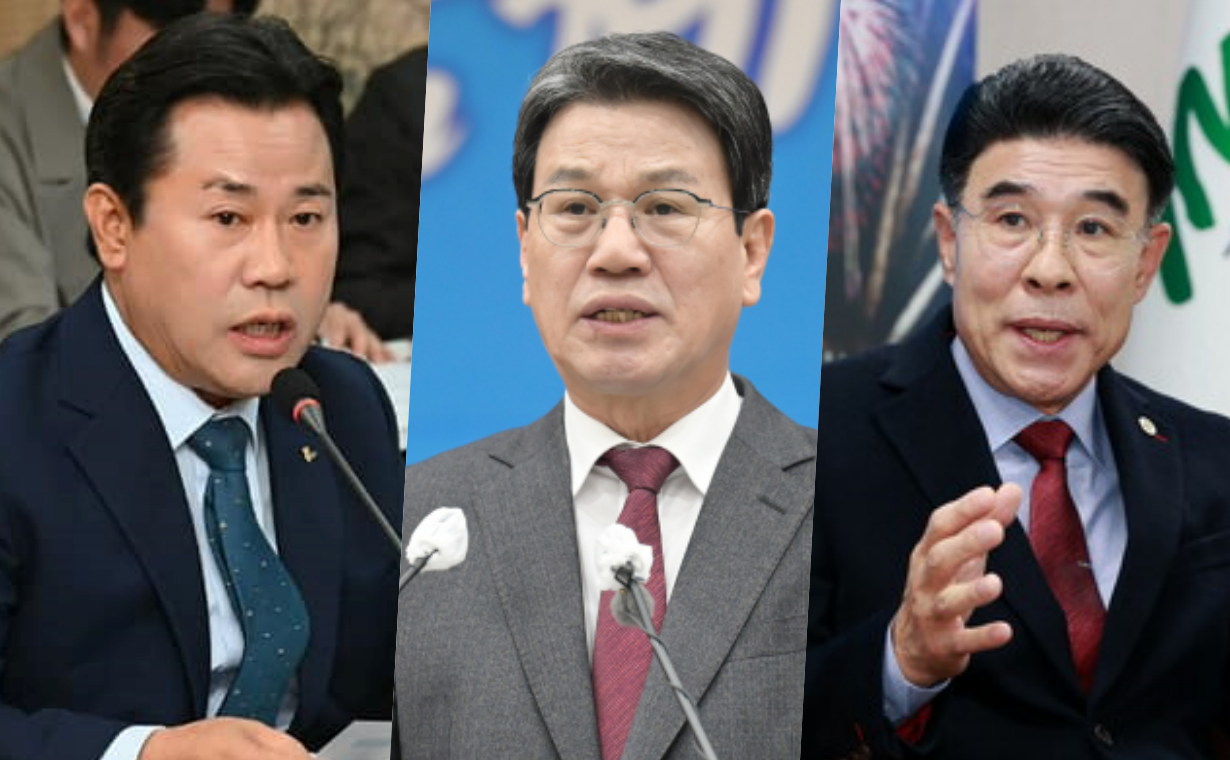 박정현 부여군수(맨 왼쪽)는 충남 기초단체장 중에서 가장 먼저 입장을 내고 즉각적인 계엄 해제를 촉구했다. 국외 출장중이던 김돈곤 군수(가운데)도 급히 귀국해 청양군으로 복귀하고 있다. 휴가중인 이응우 시장도 비상회의를 소집해 새벽 시간 예의주시한 것으로 확인됐다. 