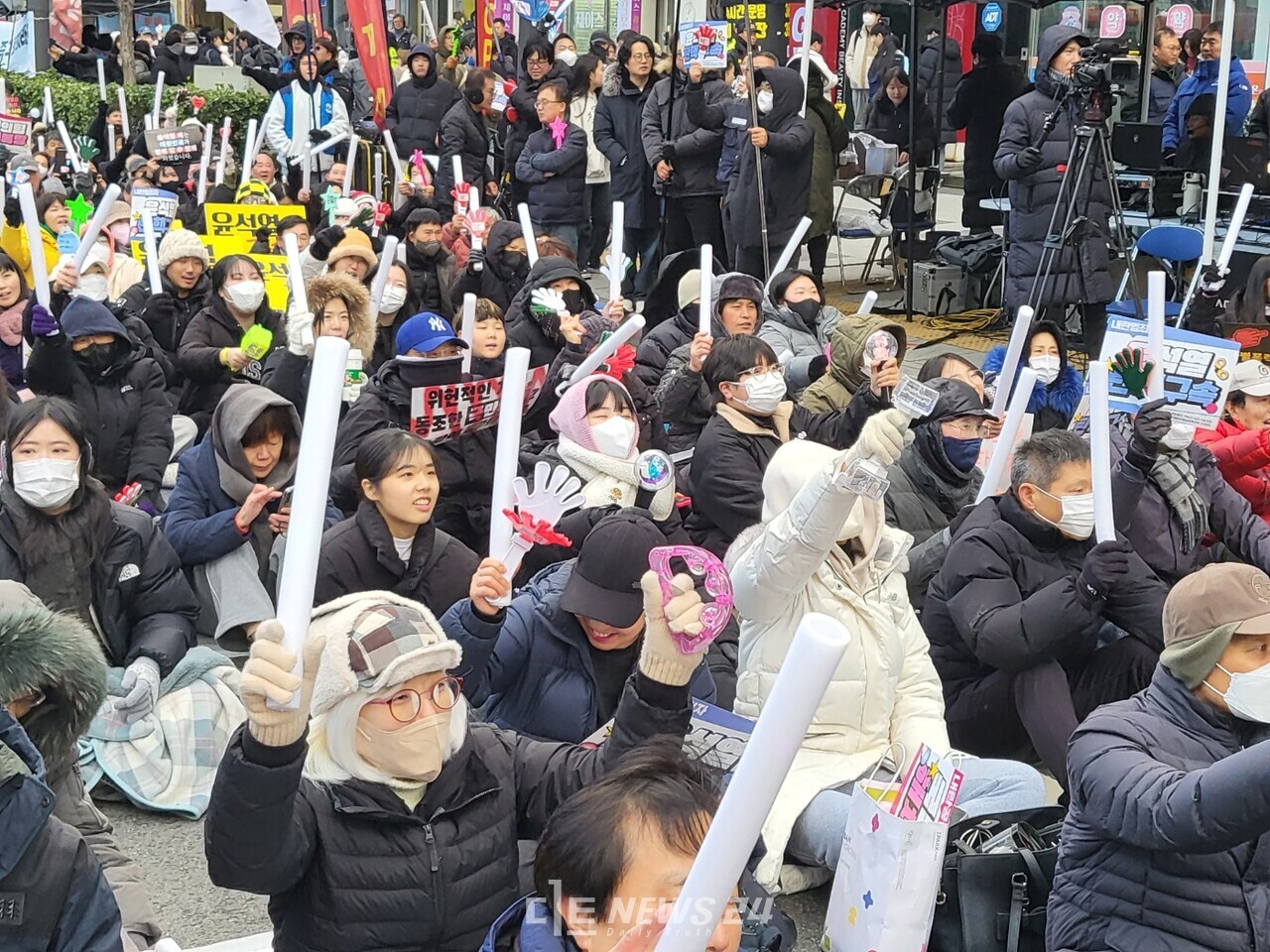 이날 집회는 집회측 추산 1000여 명이 참석했다. 김다소미 기자. 