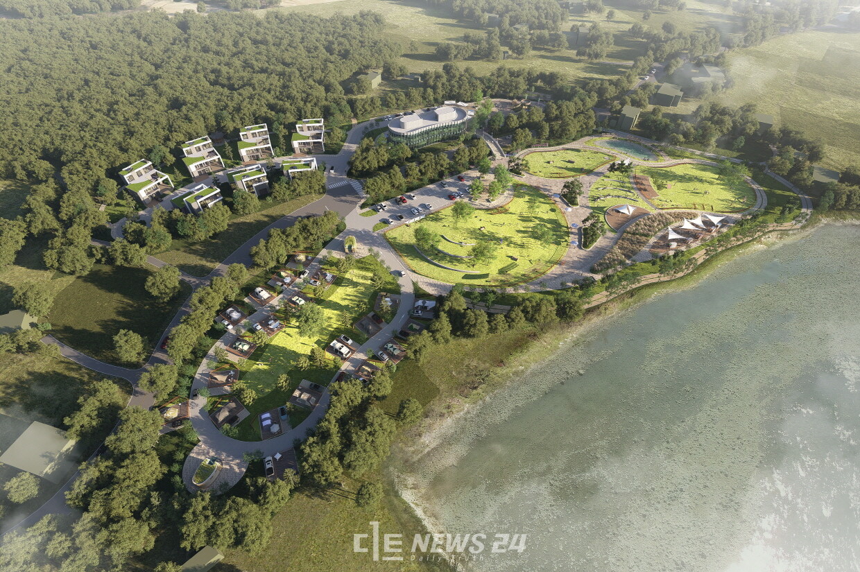 태안군 이원면 당산리 5만 2056㎡ 면적에 교육·문화·휴식 등 원스톱 서비스 제공이 가능한 반려동물 관련 관광시설을 조성하는 ‘반려동물 서비스 기반 조성 사업’ 조감도. 태안군