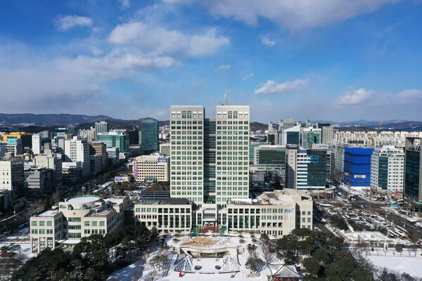 대전시청사 전경.