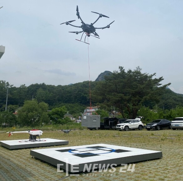국토교통부 주관 ‘2025 드론실증도시 구축사업’ 공모에서 ‘보령시 원산도와 오천항 거점을 활용한 도서지역 드론 배송’ 서비스가 선정됐다. 오천항 드론 거점. 충남도
