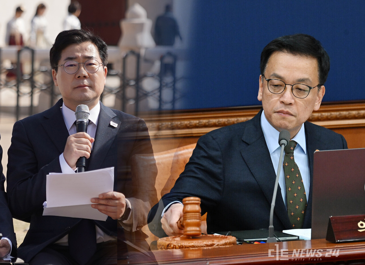 최상목 대통령 권한대행 부총리 겸 기획재정부 장관이 14일 12·3비상계엄 원인 등을 규명키 위한 ‘명태균 특검법’에 거부권(재의요구권)을 행사했다. 이에 박찬대 더불어민주당 원내대표는 같은 날 광화문 최고위원회의에서 최 권한대행을 겨냥해 "내란 공범을 인정한 것"이라고 비판했다. ⓒ황재돈 기자.