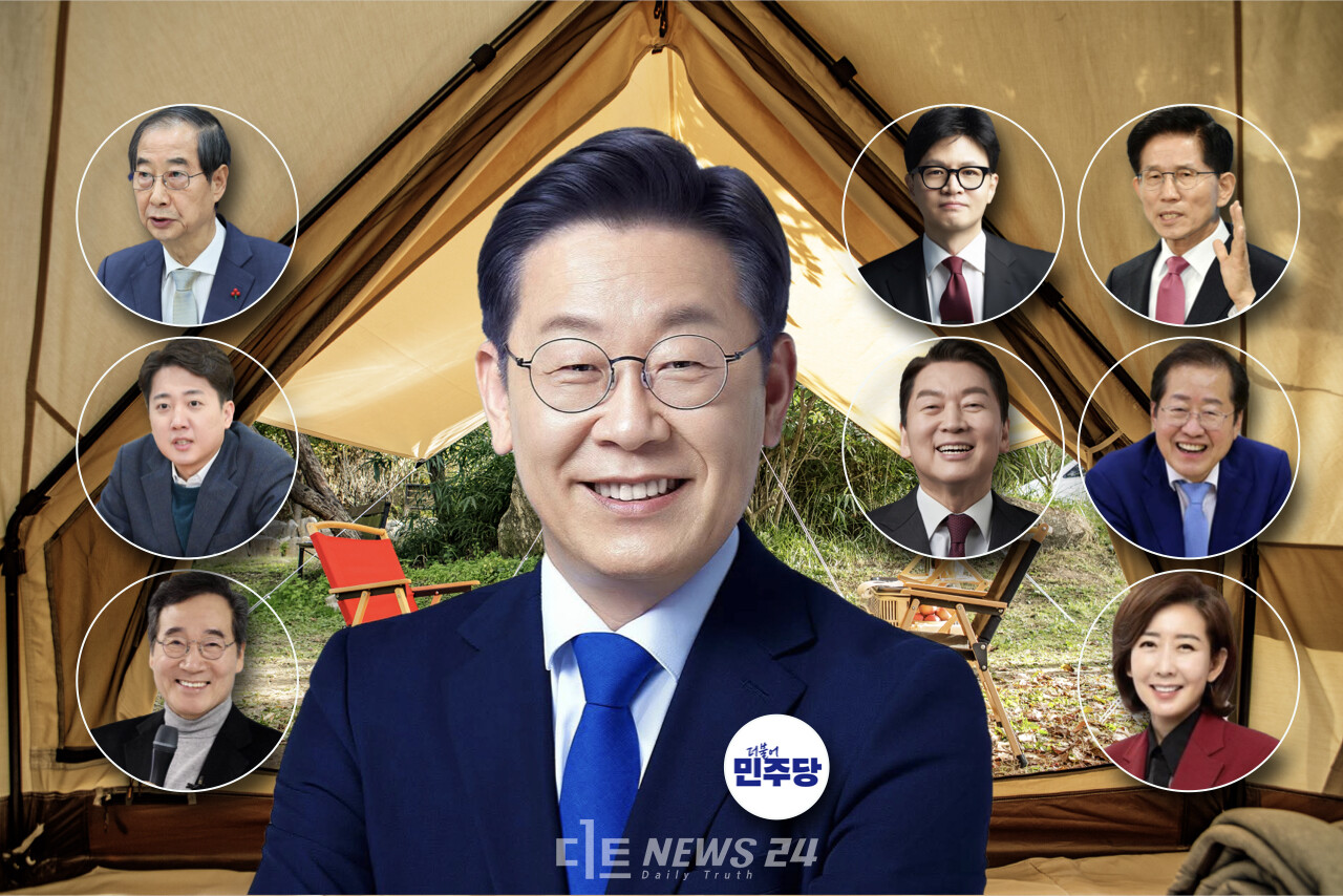 충청권(대전·세종·충남) 차기 대통령 선호도 여론조사에서 ‘이재명 대세론’이 확인됐다. 보수진영에서 불고 있는 ‘반(反) 이재명 빅텐트론’도 무용지물에 가까웠다. ⓒ황재돈 기자. 