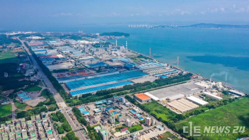 충남 당진시 송악읍 부곡리 일원의 아산부곡국가산단 전경. /당진시