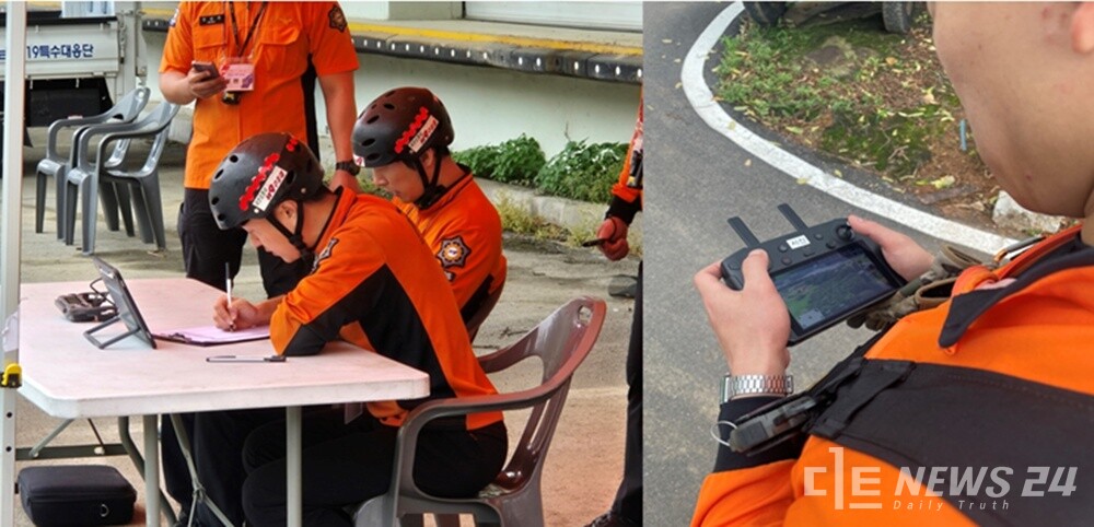 충남 서산소방서가 15일 열린 ‘2025년 충청남도 소방드론 경진대회’에서 2위를 차지하는 쾌거를 이뤘다. 사진은 경진대회 모습. /서산소방서