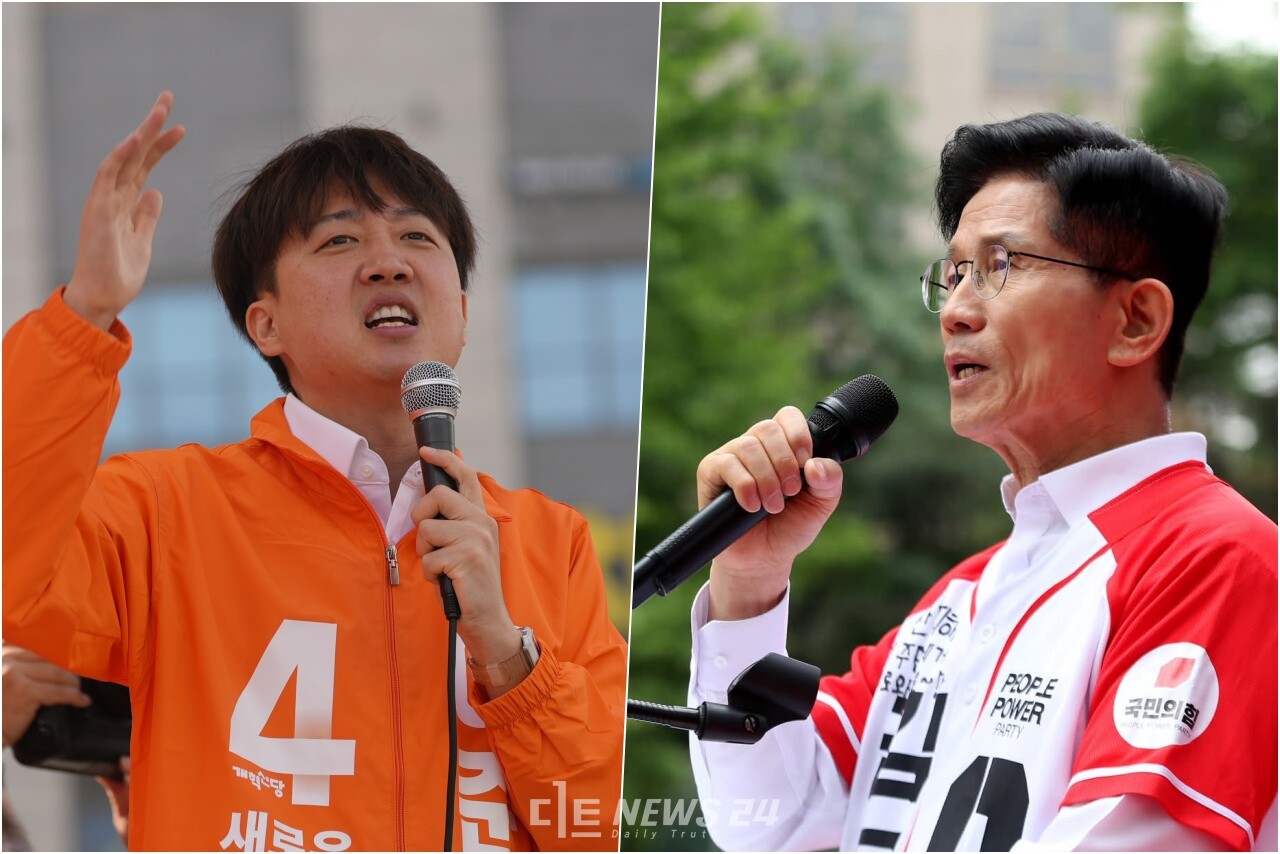 대선을 불과 일주일 가량 앞둔 상황에서 김문수·이준석 후보 단일화 여부가 초미의 관심사로 떠오른다. 김 후보 측은 단일화를 위한 조건 제시를 요청하며 협상 의지를 내비쳤지만, 이 후보는 완주 의사를 재차 강조하며 단일화를 일축했다. 디트뉴스DB.