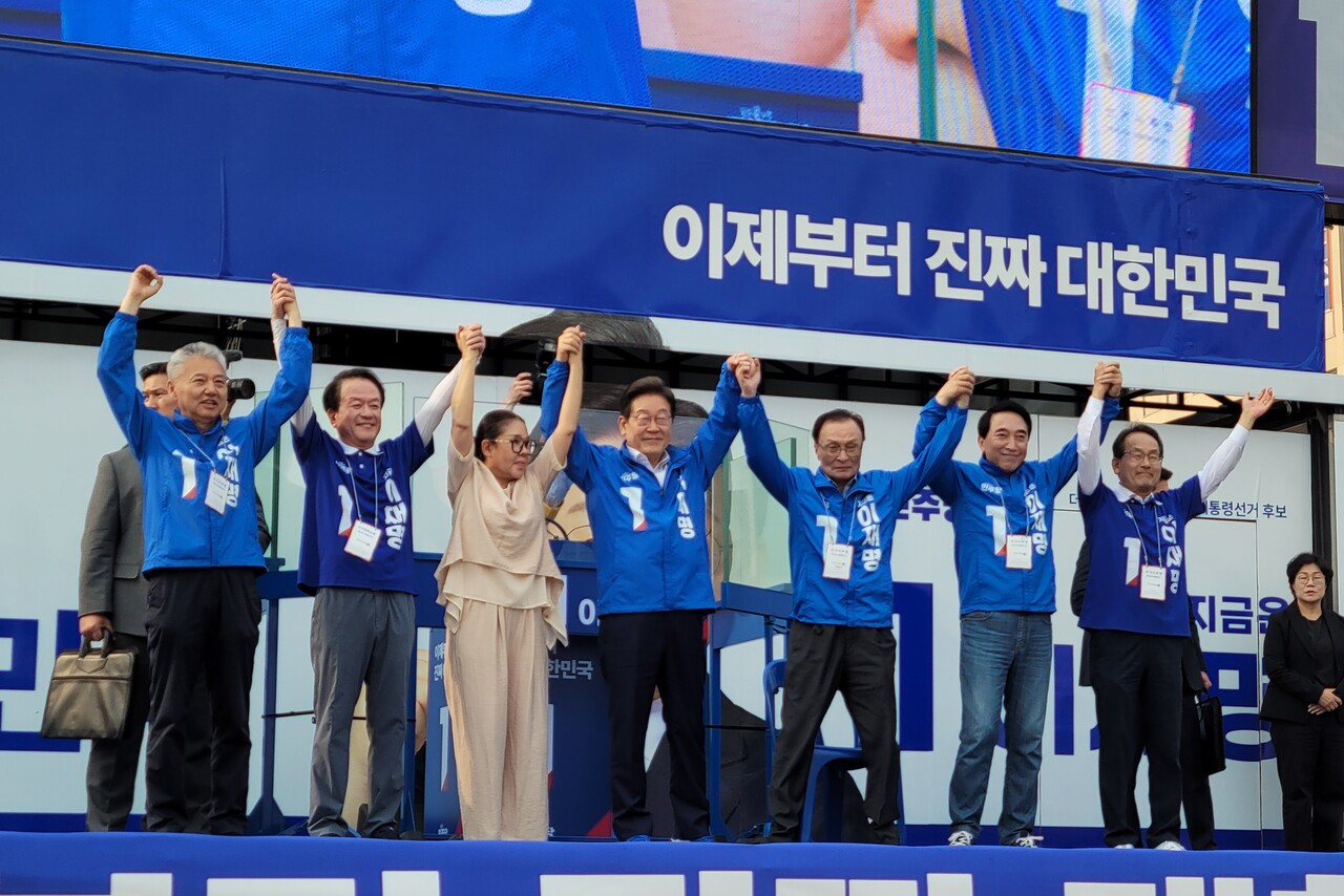 더불어민주당 이재명 대선 후보가 31일 세종시를 찾아 "행정수도 완성"을 강조하며 막판 지지층 결집에 나섰다. /사진=권예진 기자