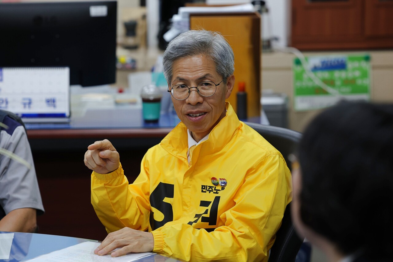권영국 민주노동당 대선 후보가 당선이 확실한 이재명 더불어민주당 후보에 내란세력 청산을 당부했다. 디트뉴스 DB.