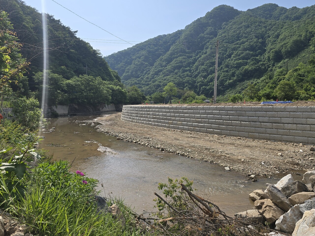 금산군 남이면 대양리 일원 재해복구사업현장