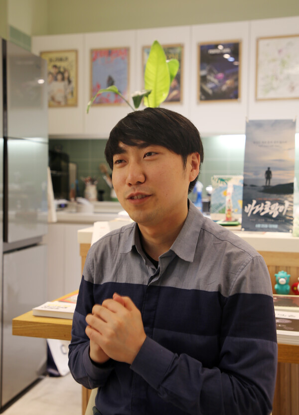 대전꿈돌이영화제 기획자 조재혁 전국자주영화네트워크 대표. 한지혜 기자.