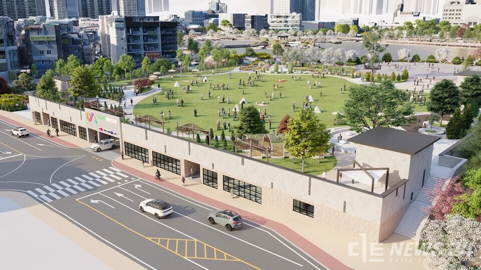 서산 예천지구 공영주차장(초록광장) 조성사업 조감도. /서산시