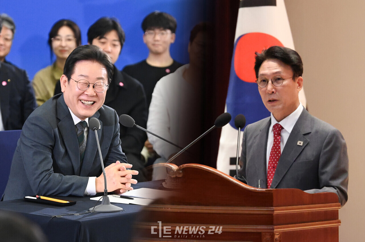 이재명 정부가 충청권 공약 이행에 속도를 내며 ‘세종시대’ 개막을 위한 잰걸음을 시작했다. 대통령실 세종 집무실 설치 의지를 재확인했고, 김민석 국무총리가 세종청사에서 취임 일정을 소화하는 등 세종시대와 균형발전을 위한 전략적 행보를 본격화했다는 분석이다. 한국사진기자협회 대전충남지회, 총리실 제공 재편